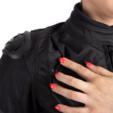 Oxford Omega 1.0 D2D Ladies Motorcycle Jacket Stealth Black