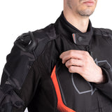 Oxford Omega 1.0 D2D Men's Motorcycle Jacket Black Camo Red