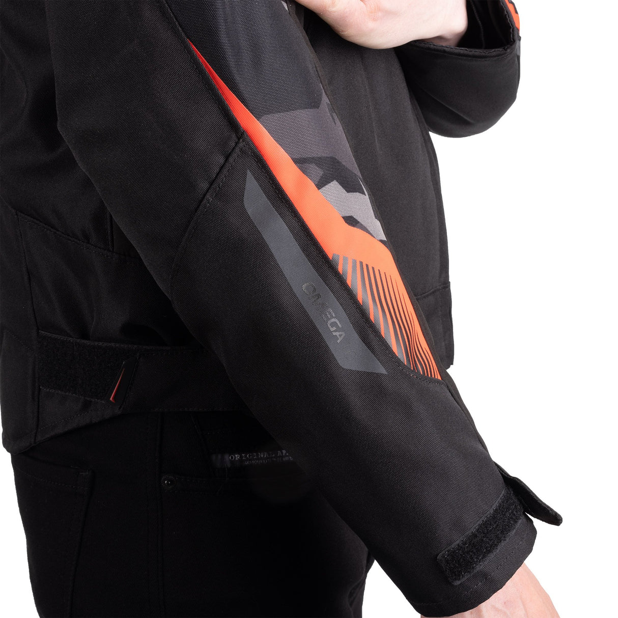 Oxford Omega 1.0 D2D Men's Motorcycle Jacket Black Camo Red