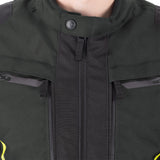 Oxford Toronto 1.0 D2D Men's Motorcycle Jacket Black Green Fluo