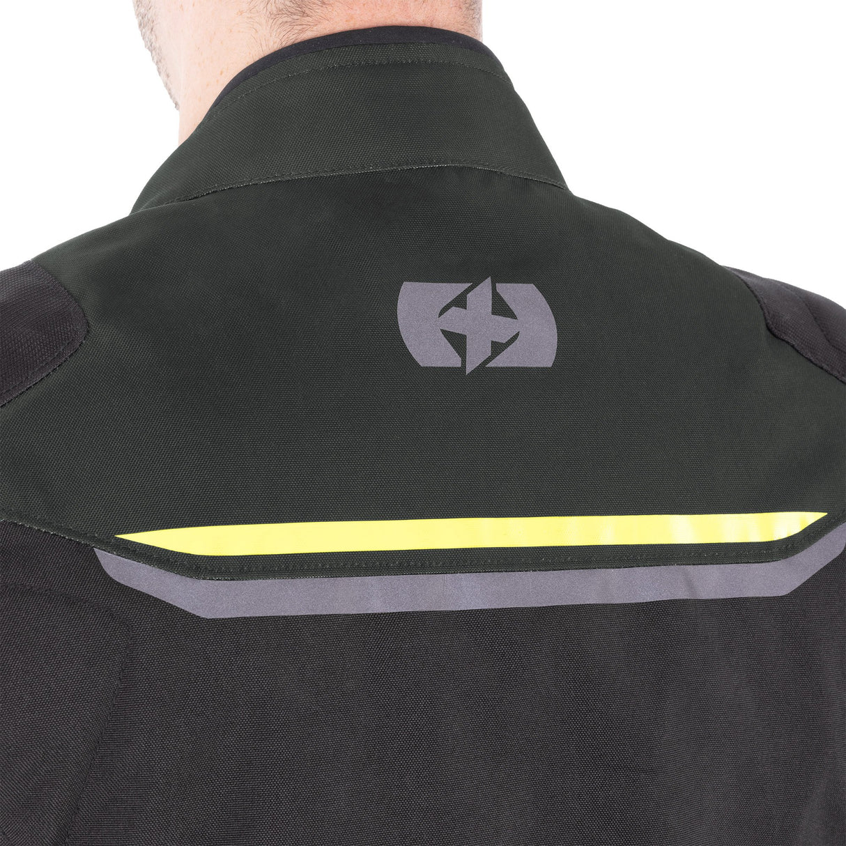 Oxford Toronto 1.0 D2D Men's Motorcycle Jacket Black Green Fluo