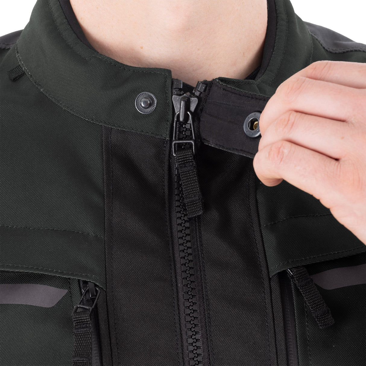 Oxford Toronto 1.0 D2D Men's Motorcycle Jacket Black Green Fluo