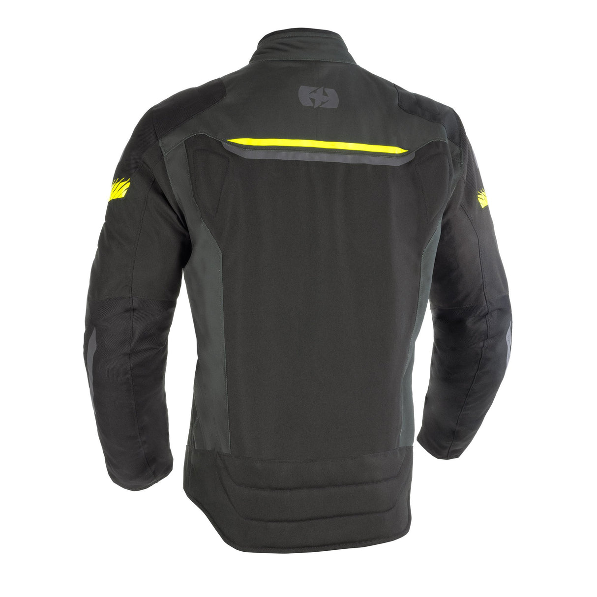 Oxford Toronto 1.0 D2D Men's Motorcycle Jacket Black Green Fluo