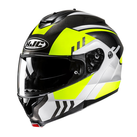 HJC C91N Kaon MC3H Yellow Motorcycle Helmet Flip Front