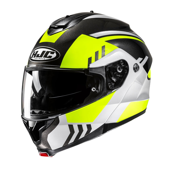 HJC C91N Kaon MC3H Yellow Motorcycle Helmet Flip Front