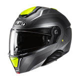 HJC I91 Arven MC3HSF Yellow Motorcycle Helmet Flip Front