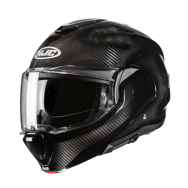 HJC F100 Carbon Fibre Black Modular Motorcycle Helmet 180 Flip