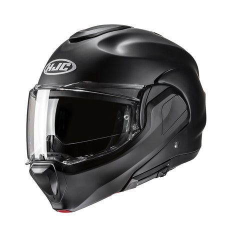 HJC F100 Semi Flat Black Modular Motorcycle Helmet 180 Flip
