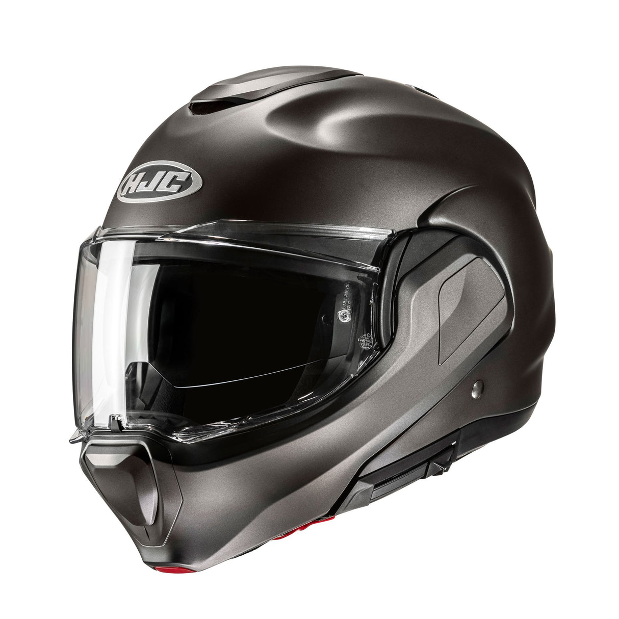 HJC F100 Semi Flat Titanium Modular Motorcycle Helmet 180 Flip