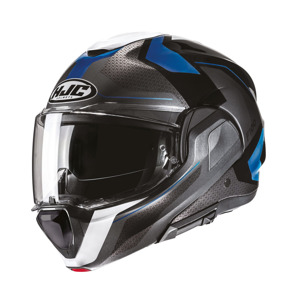 HJC F100 Bios MC2 Blue Modular Motorcycle Helmet 180 Flip
