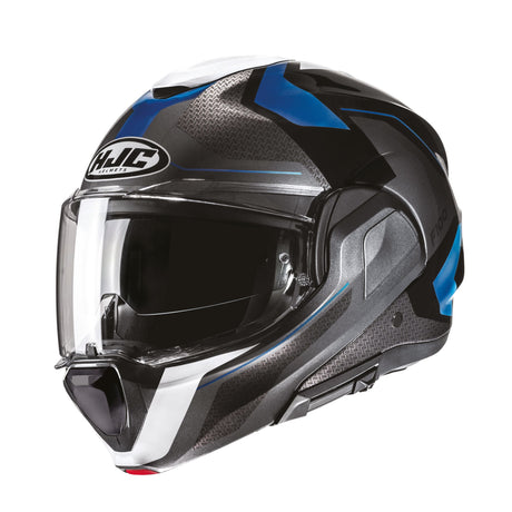 HJC F100 Bios MC2 Blue Modular Motorcycle Helmet 180 Flip