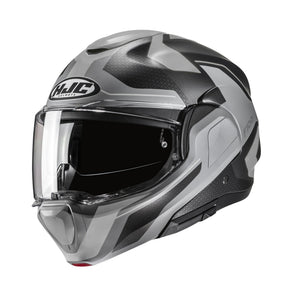 HJC F100 Bios MC5SF Black Modular Motorcycle Helmet 180 Flip