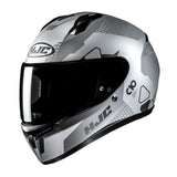 HJC C10 Aspa MC5SF Black Motorcycle Helmet Grey Silver