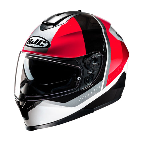 HJC C70N Alia MC1 Red Motorcycle Helmet Black Grey Silver White