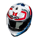 HJC I71 Viz MC21 White Red Blue Motorcycle Helmet