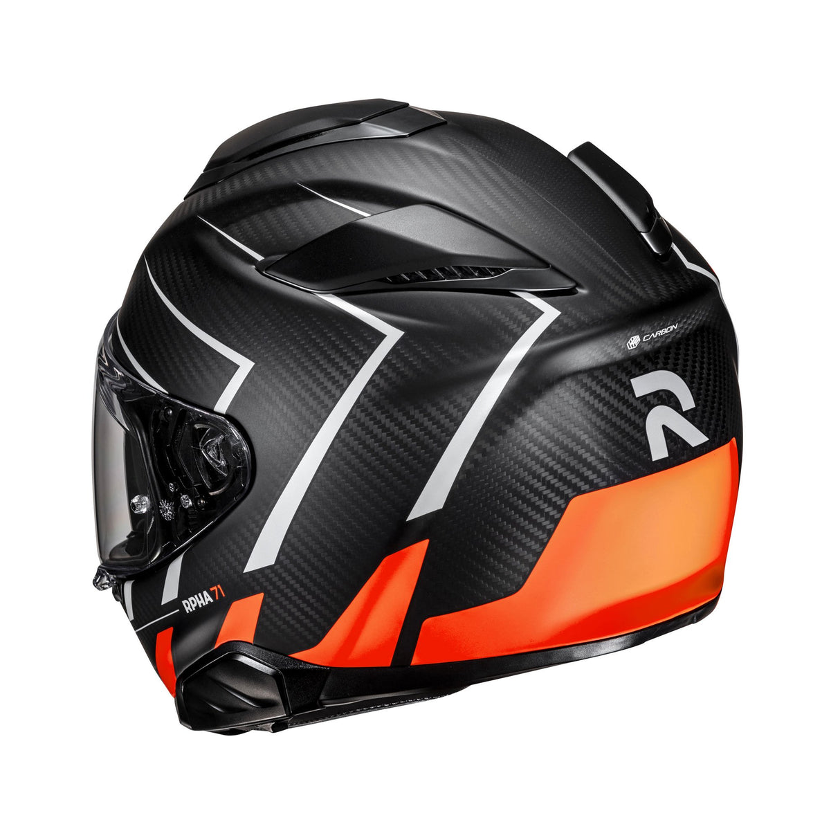 HJC RPHA 71 Carbon Cano MC6HSF Orange Motorcycle Helmet