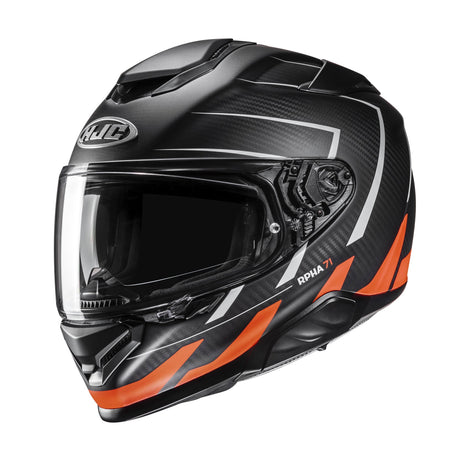 HJC RPHA 71 Carbon Fibre Cano MC6HSF Orange Motorcycle Helmet