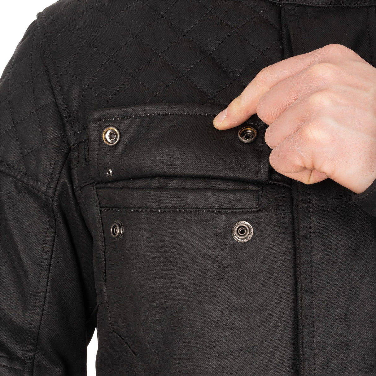 Oxford Hardy Wax 2.0 Men's Motorcycle Jacket Black