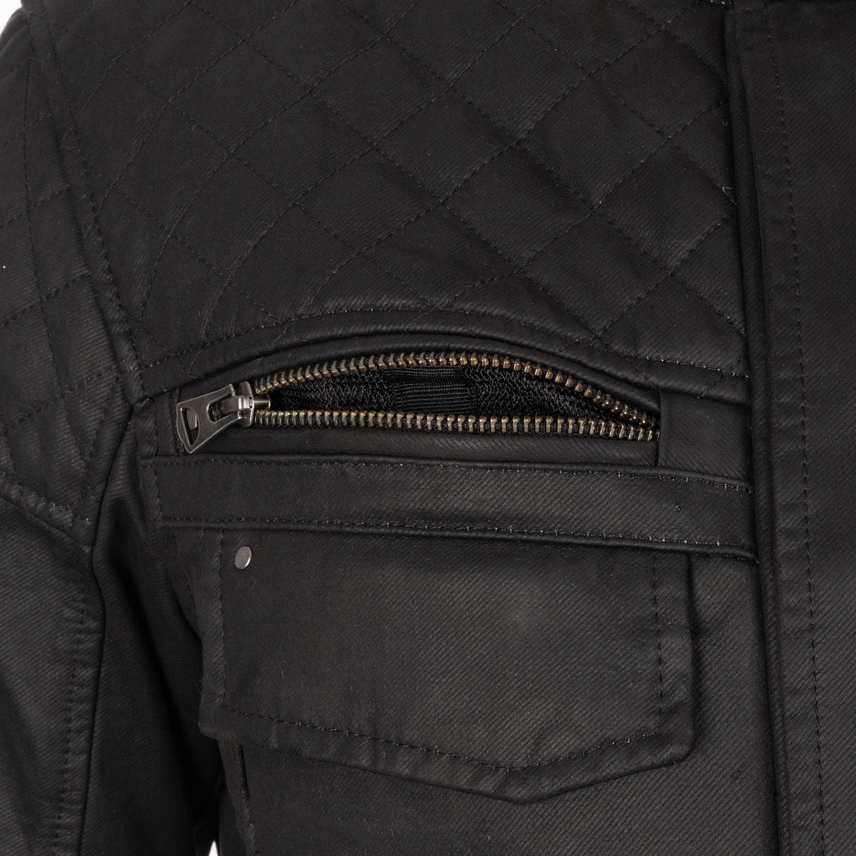 Oxford Hardy Wax 2.0 Men's Motorcycle Jacket Black