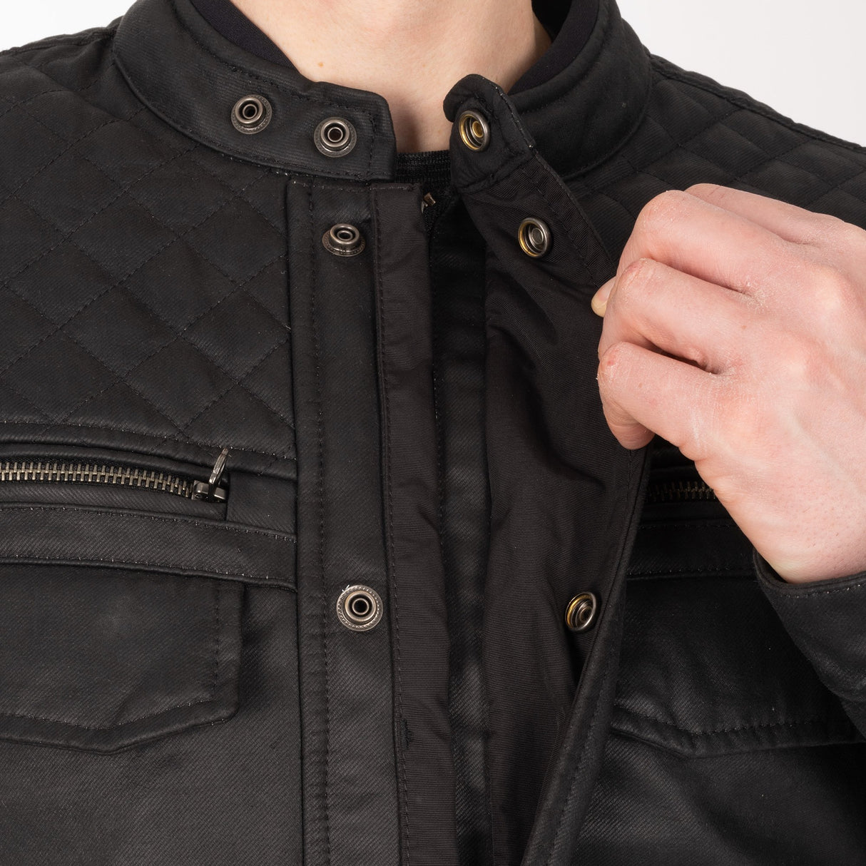 Oxford Hardy Wax 2.0 Men's Motorcycle Jacket Black