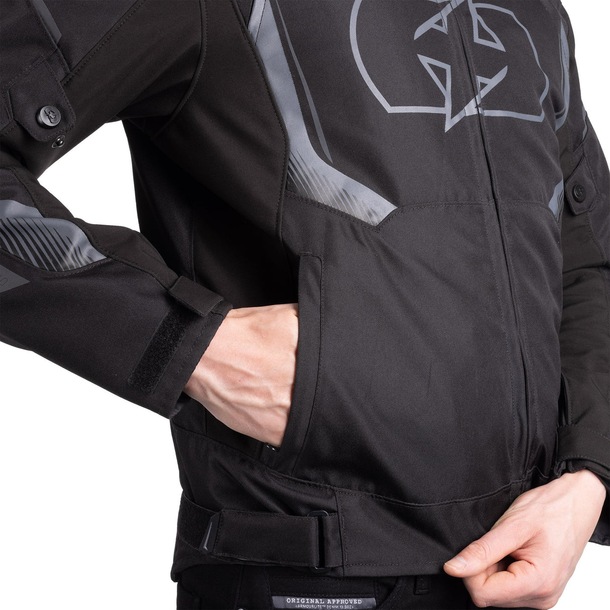 Oxford Omega 1.0 D2D Men's Motorcycle Jacket Stealth Black