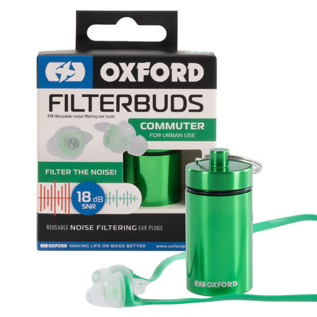 Oxford OX953 FilterBuds Commuter 18dB SNR Reusable Earplugs