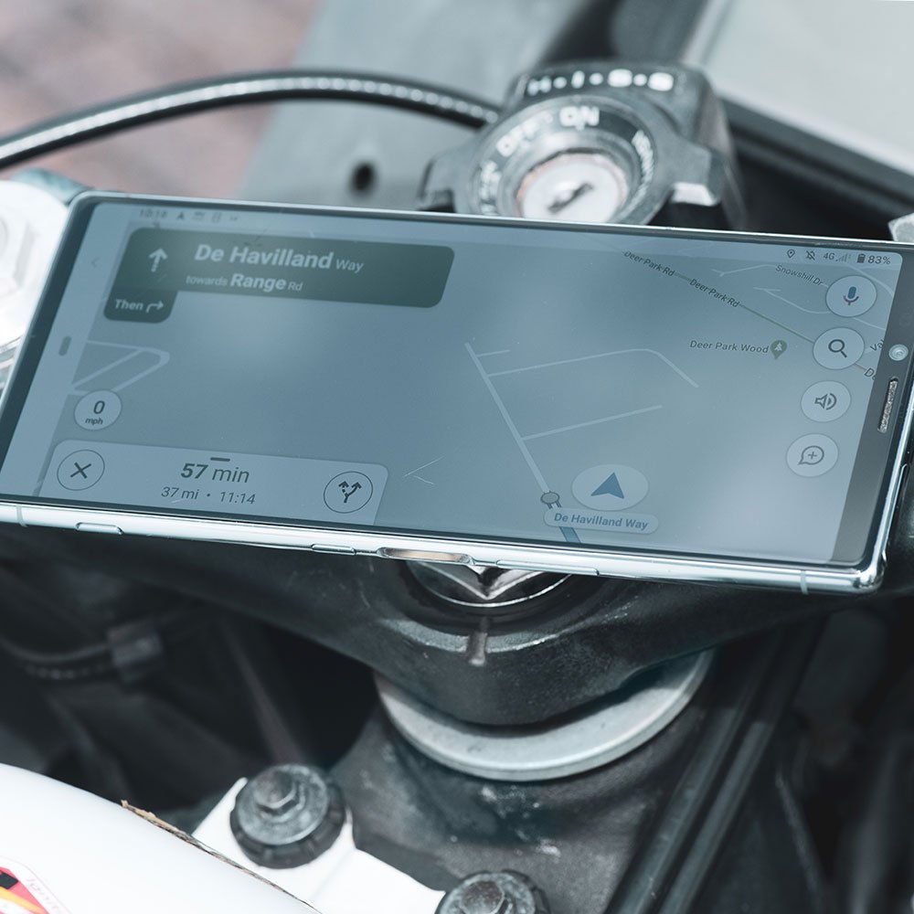 Oxford CLIQR OX852 Motorbike Headstock Mount Motorcycle Phone Holder Sat Nav GPS