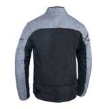 Spartan Air Men's Motorcycle Jacket Black Grey