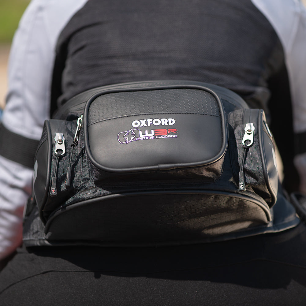Oxford OL866 Lifetime XW3R Motorcycle Motorbike Waist Bag Visor Pouch 3L Black