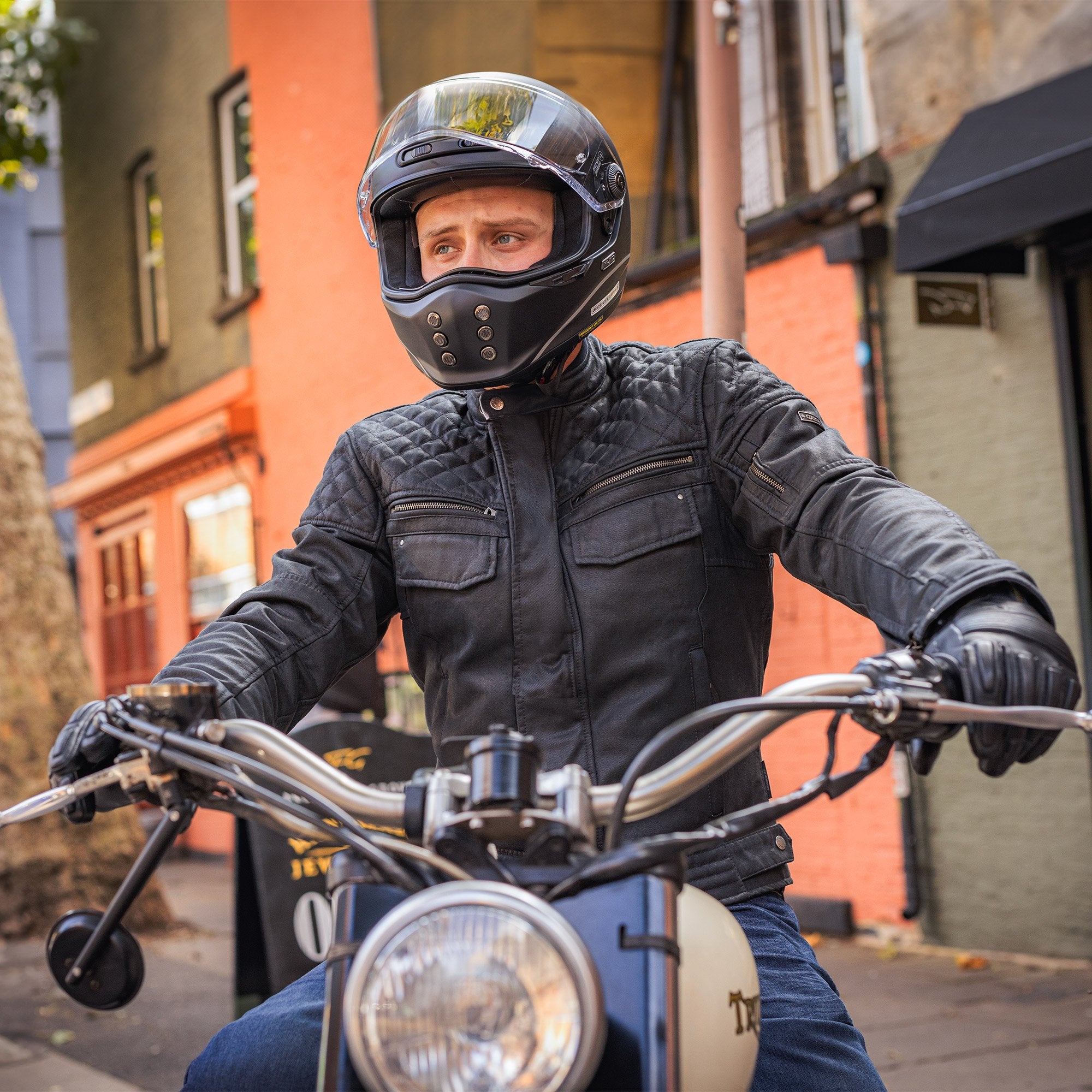 Oxford Hardy Wax 2.0 Men's Motorcycle Jacket Black – Rider