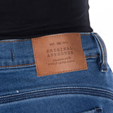 Oxford Original Approved Sofia AA Women's Straight Motorcycle Jeans Mid Blue