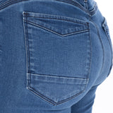 Oxford Original Approved Sofia AA Women's Straight Motorcycle Jeans Mid Blue