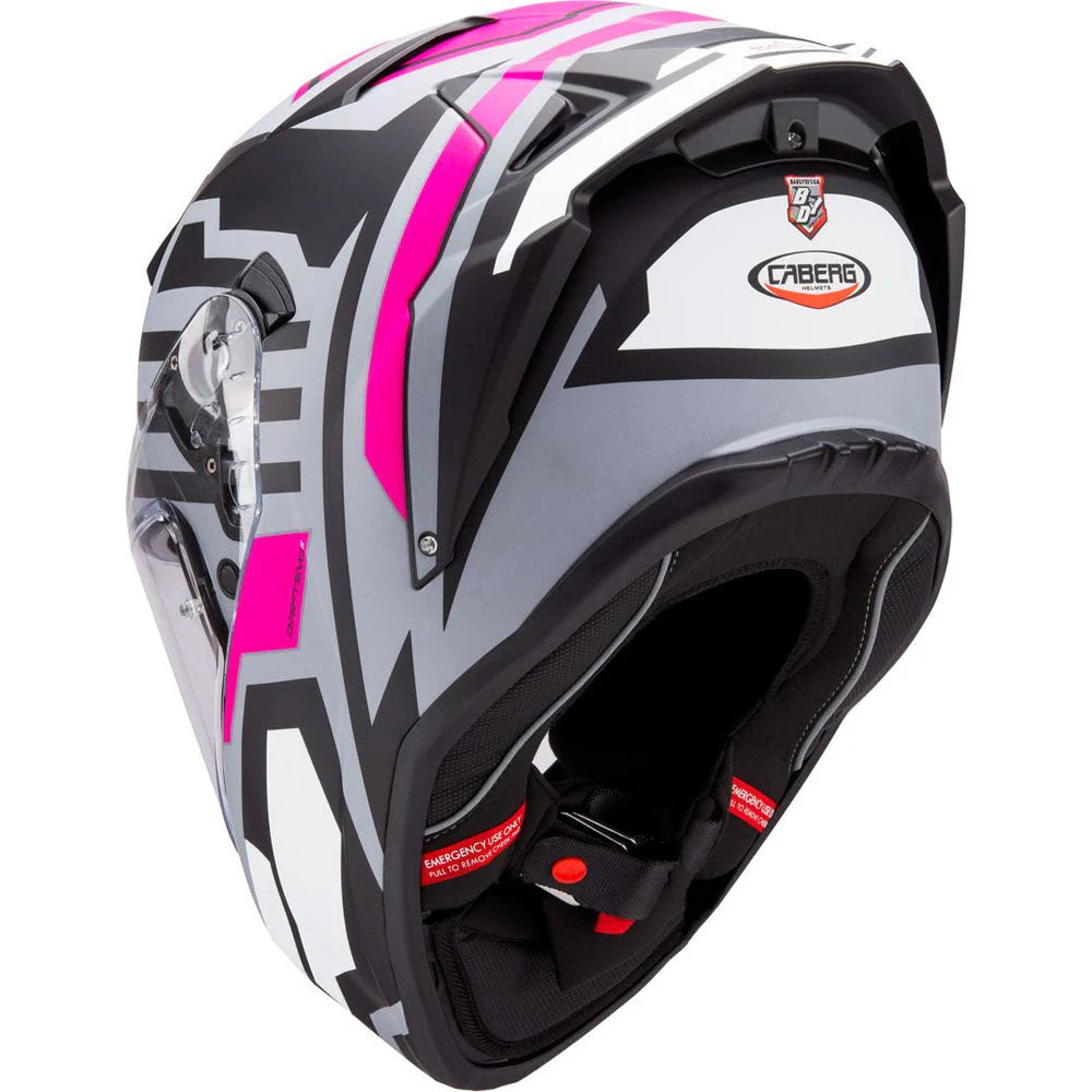 Caberg Drift Evo 2 Horizon Matt Grey Black Fuchsia Motorcycle Helmet
