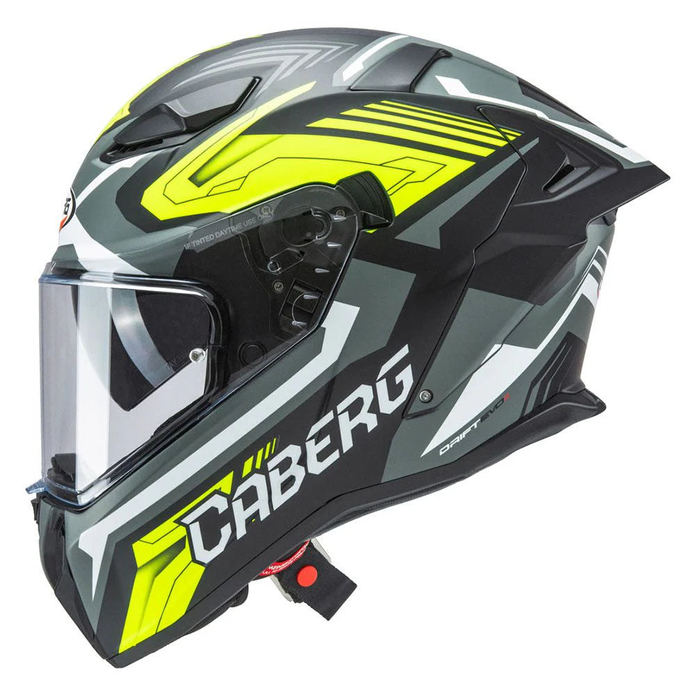 Caberg Drift Evo 2 Jarama Matt Black Grey Fluo Yellow Motorcycle Helmet