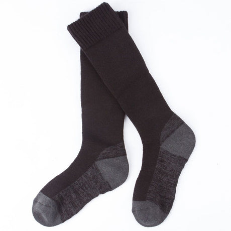 ZEROFIT Ultimate Motorcycle Heatrub Knee High Long Socks Size UK 7-10 Black