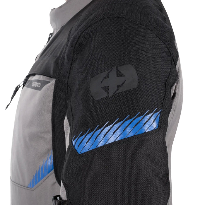 Oxford Toronto 1.0 D2D Men's Motorcycle Jacket Black / Grey / Blue