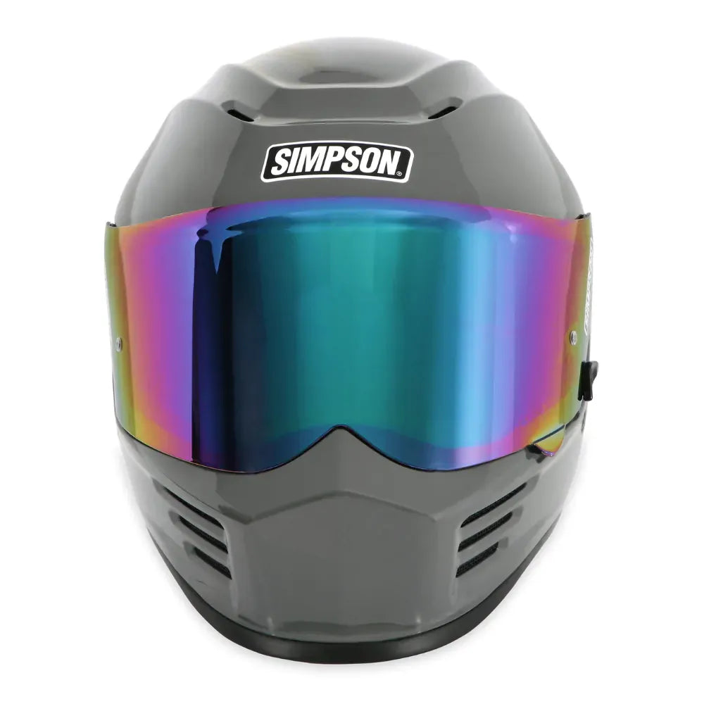 Simpson Speed Solid Armour Grey Motorcycle Helmet (ECE-22.06)