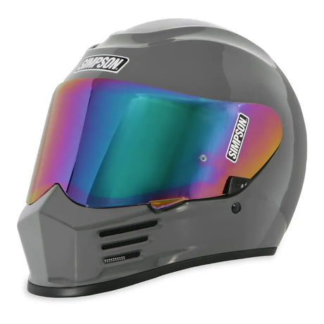 Simpson Speed Solid Armour Grey Motorcycle Helmet (ECE-22.06)