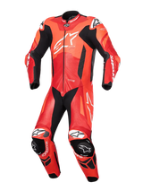 Alpinestars GP Plus V4 Sprint 1 Piece Leather Suit Fluo Red Mid Red White