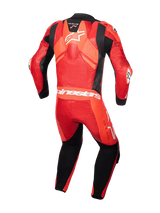 Alpinestars GP Plus V4 Sprint 1 Piece Leather Suit Fluo Red Mid Red White