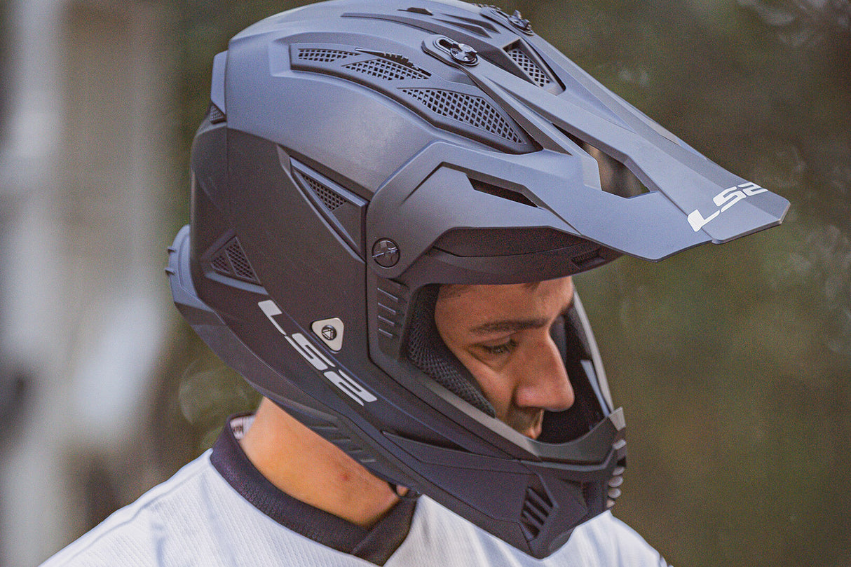 LS2 MX708 Fast II Duck Matt Hi-Vis Green Yellow Motorcycle Helmet