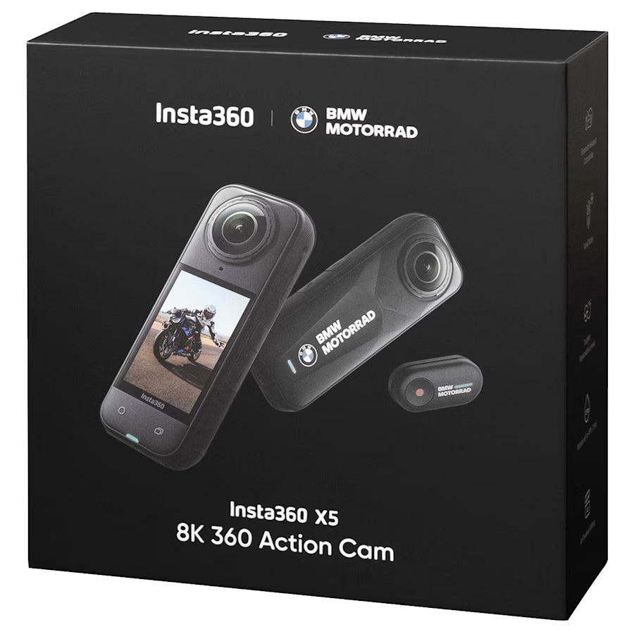 Insta360 X5 BMW Edition Motorcycle Bundle Inc Ultra Battery & Mini Remote