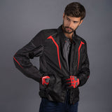 LS2 Sepang Textile Men's Jacket Black Grey Red