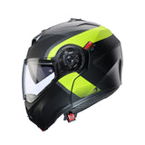 Caberg Duke Evo Indy Matt Gun Metal Fluo Yellow Black Motorcycle Helmet