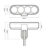 Yamaha R7 Oxford EL384 Motorcycle Motorbike Strip LED DRL Front Running Lights