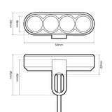 Sinnis Shuttle 125 Oxford EL384 Motorcycle Motorbike Strip LED DRL Front Running Lights