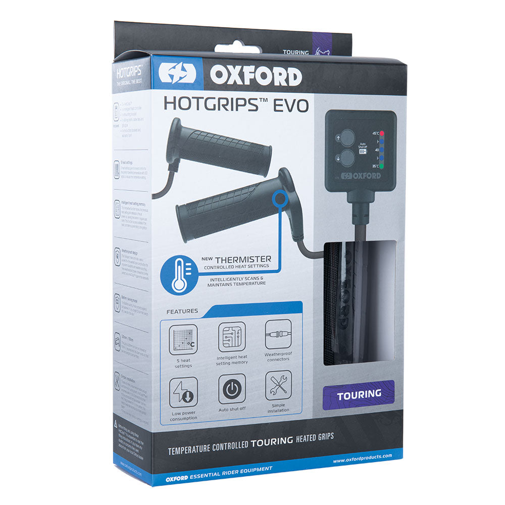 Oxford EL421 EVO Touring Motorcycle HotGrips Motorbike Heated Grips