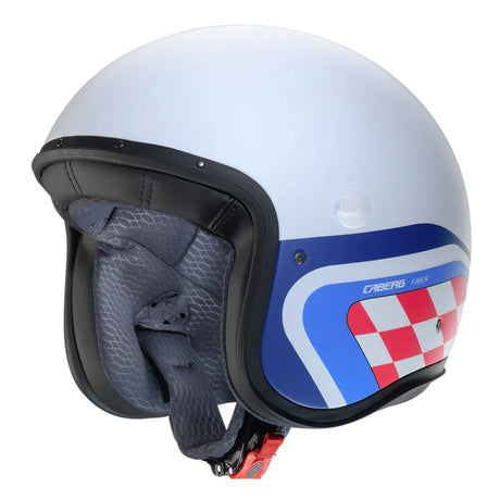 Caberg Freeride X Daytona Matt White Blue Red Motorcycle Helmet 