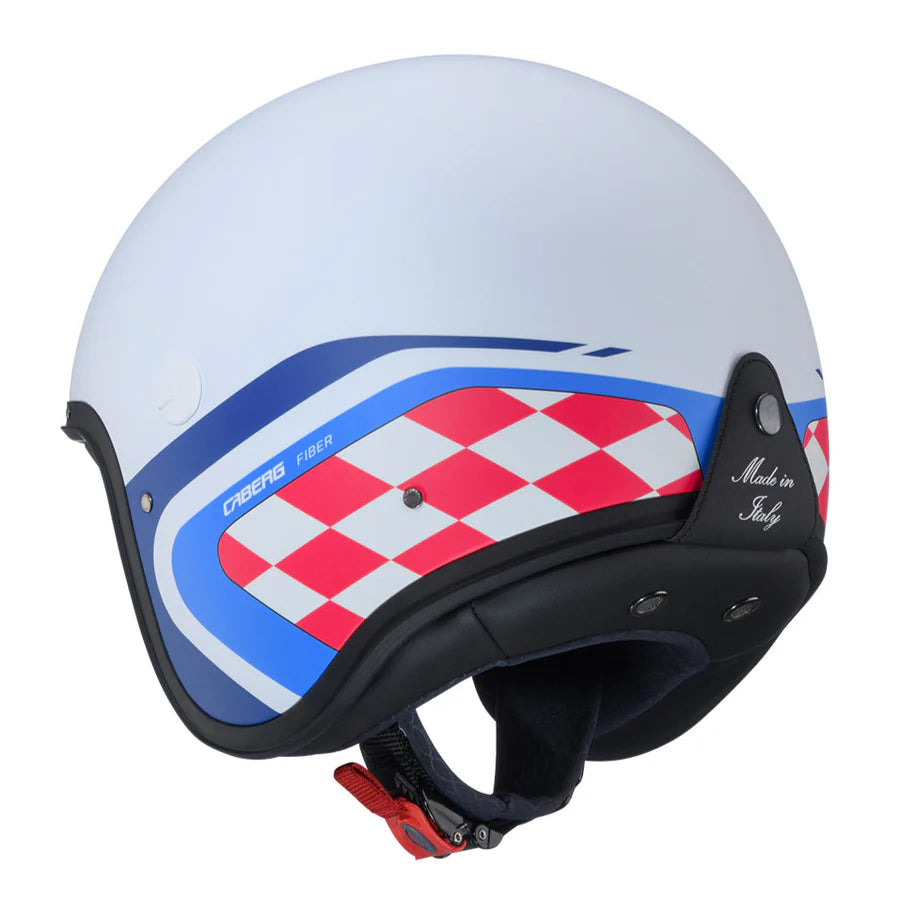 Caberg Freeride X Daytona Matt White Blue Red Motorcycle Helmet