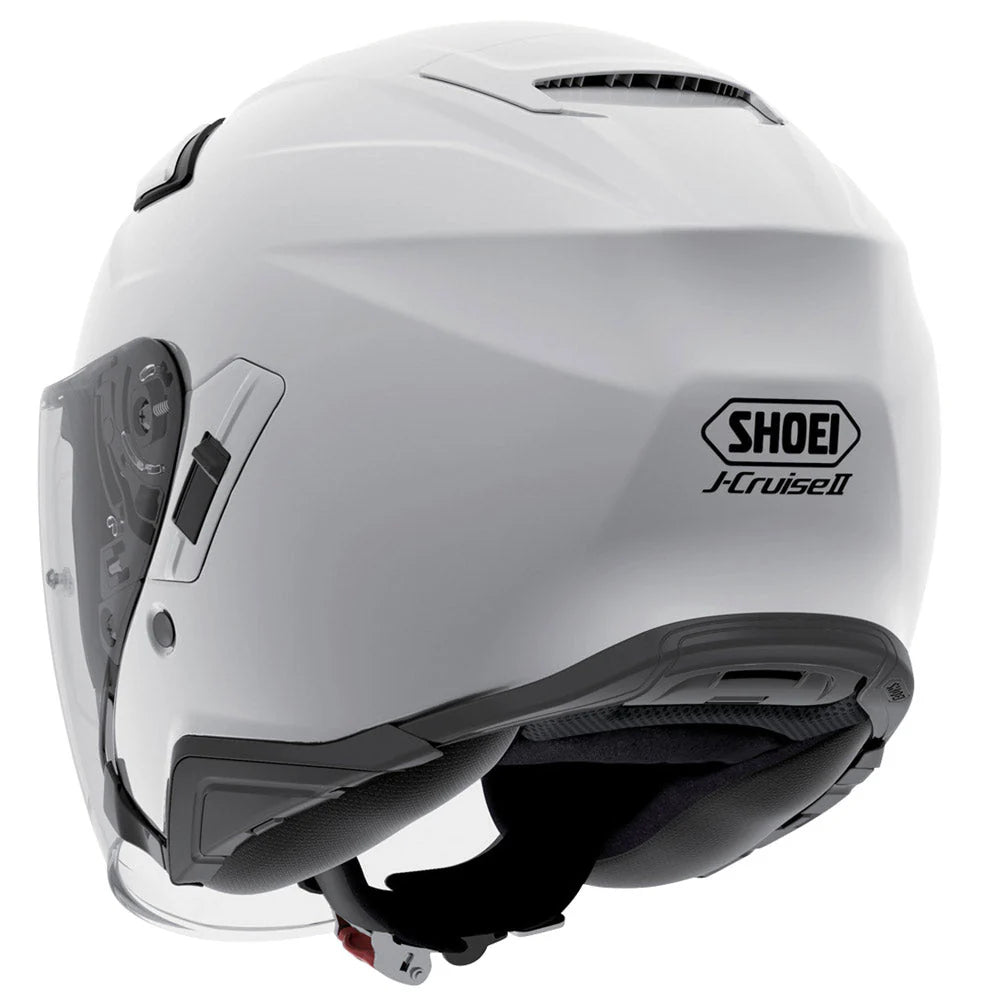 Shoei J-Cruise 3 Plain White Motorcycle Helmet